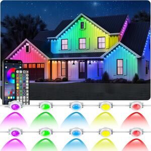 500FT Permanent Outdoor Color Lights Waterproof Smart Eave Lighting App Remote